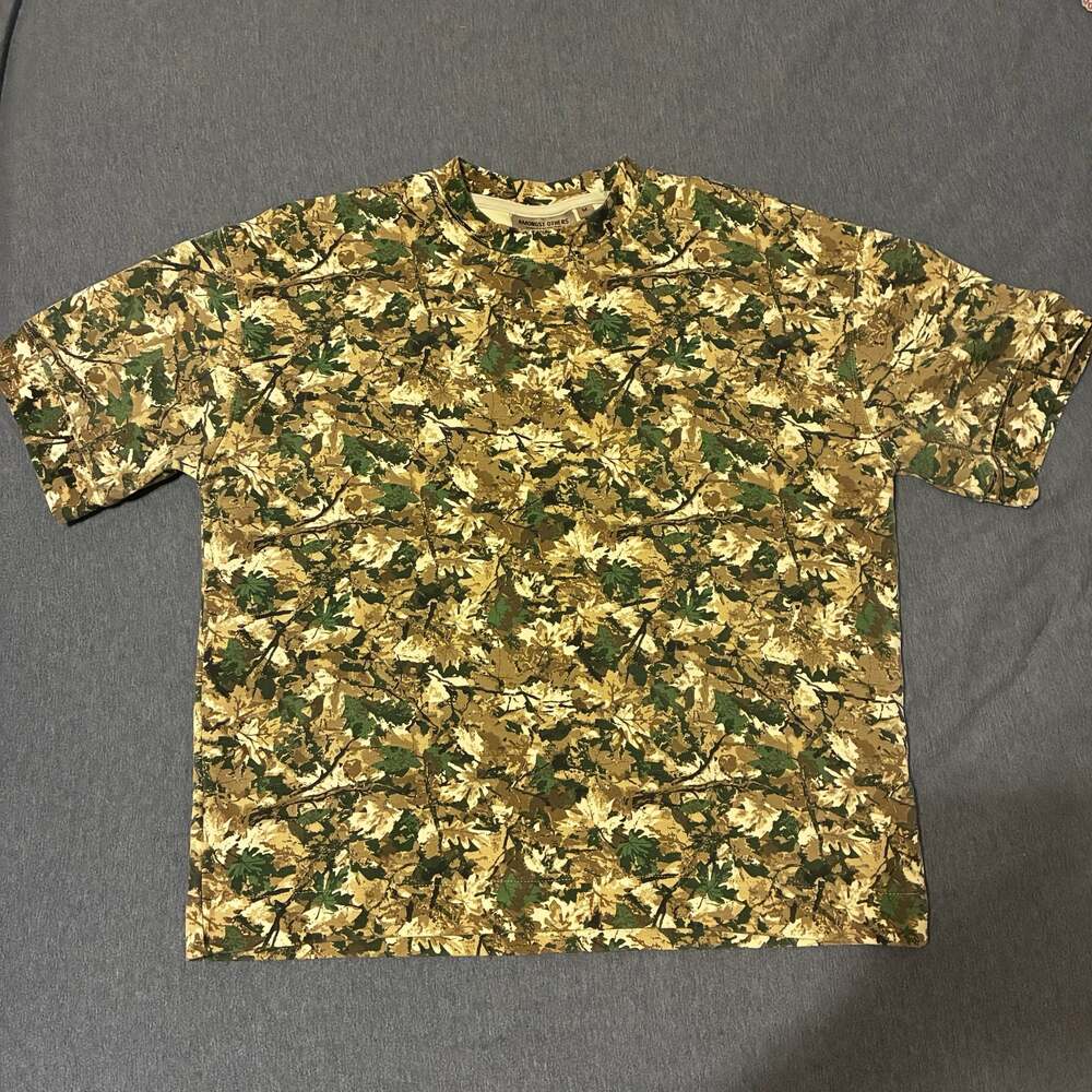 Amongst Others Men's Forest Leaf Camo Print Short Sleeve T-Shirt